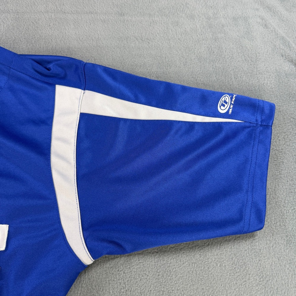 True Fan‎ Los Angeles Dodgers MLB Baseball Jersey Blue White Mens Large LA Logo - Picture 8 of 9
